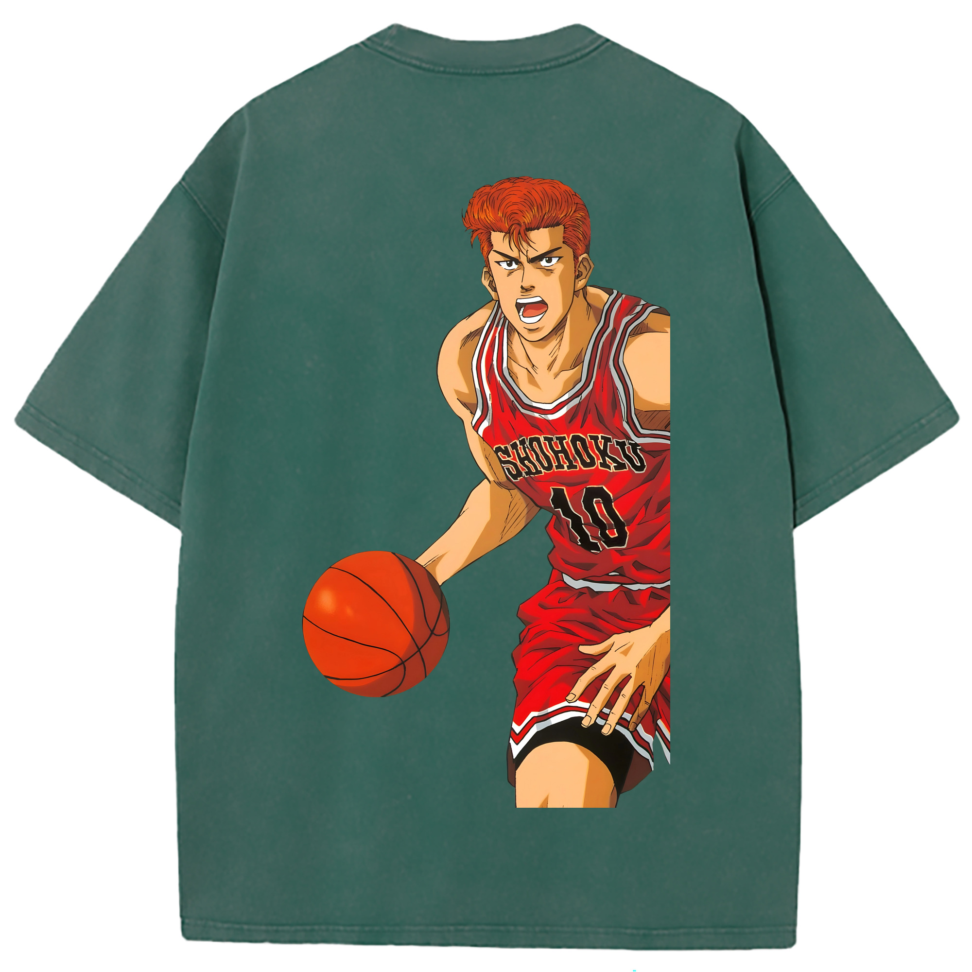 （画像用） SLAM DUNK／スラムダンク 綿100% ヴィンテージ風 半袖Tシャツ（背面プリント）